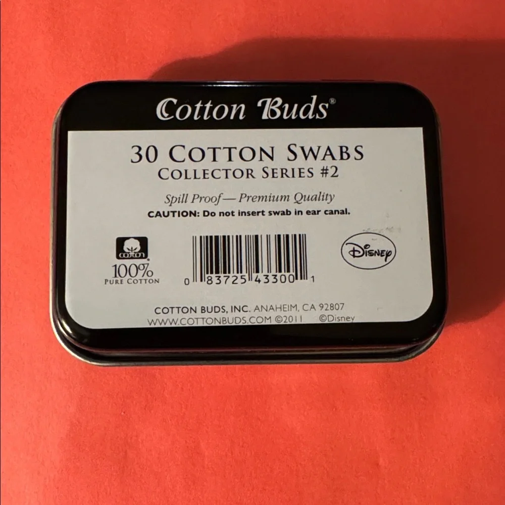 Disney Black and White Cotton Buds Tin - Picture 2 of 3